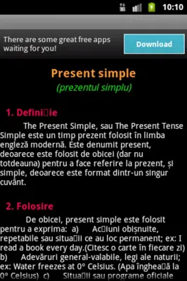 Invata engleza android App screenshot 15