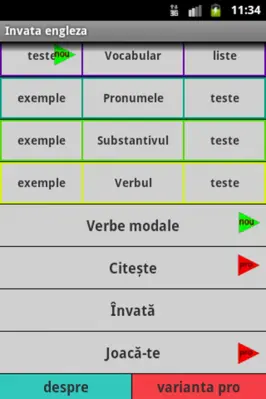 Invata engleza android App screenshot 2